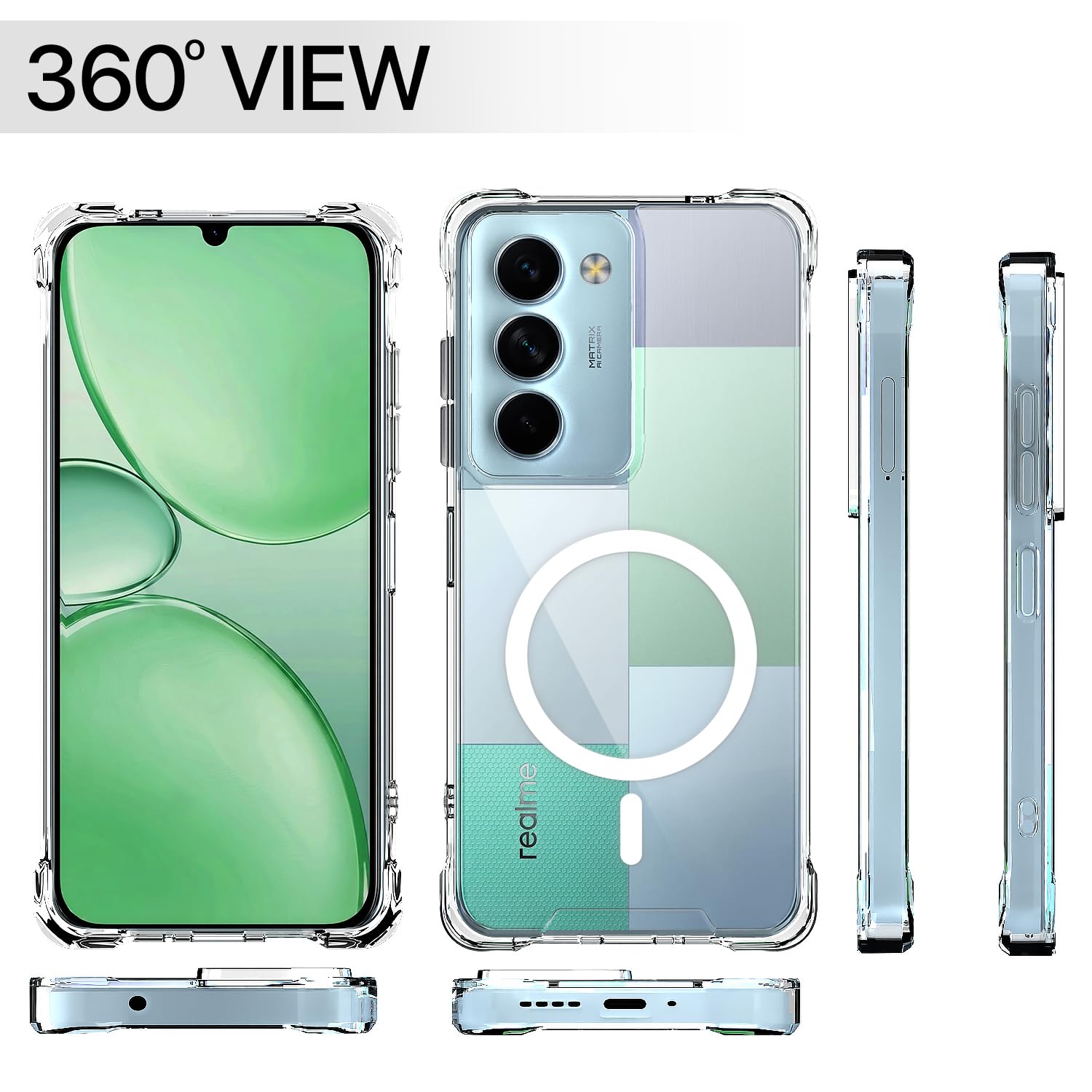 Pikkme Realme P4 Lite 5G transparent mag-safe phone cover – photo 7