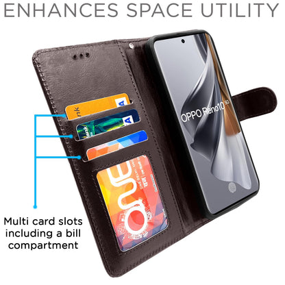 Pikkme coffee wallet flip cover for Oppo Reno 10 5G – photo 3