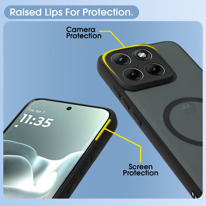 Moto Edge 70 Fusion 5G back cover in black smoke mag-safe by Pikkme – photo 4