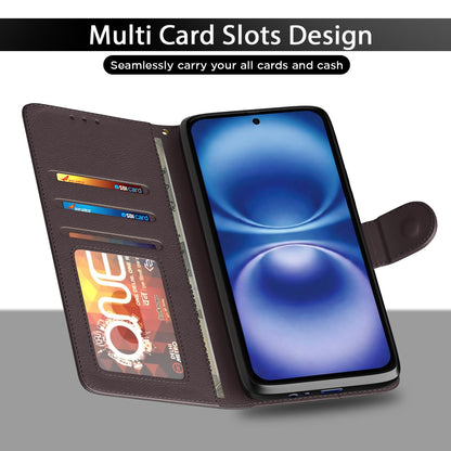 Infinix Smart 20 wallet flip cover in coffee by Pikkme – photo 5