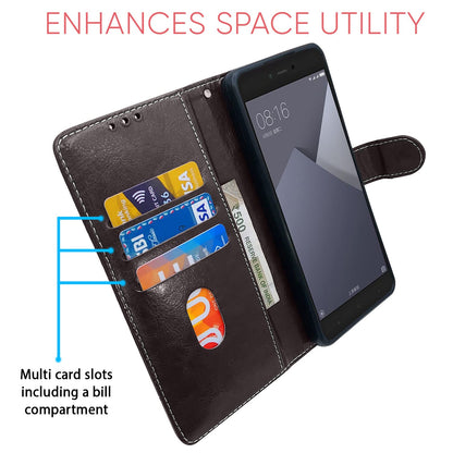Pikkme Redmi Y1 Lite coffee & brown flip cover – photo 4