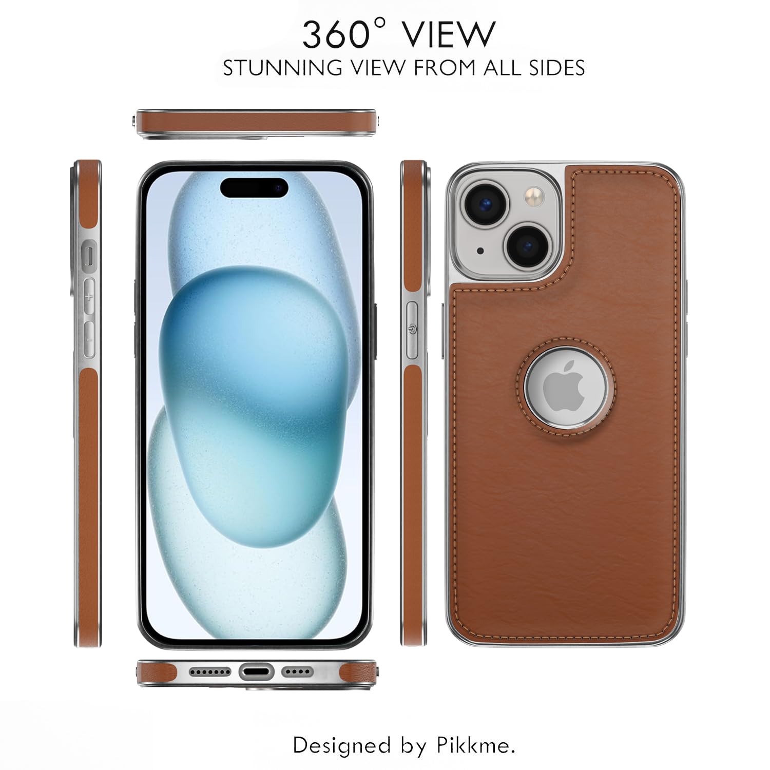 iPhone 15 Plus mobile cover in tan by Pikkme – photo 2