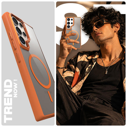 Orange mag-safe MagSafe mobile back cover for Samsung S24 Ultra 5G – Pikkme – photo 7