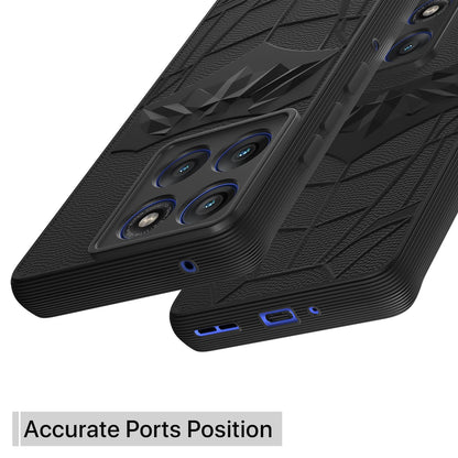 Pikkme Motorola Moto Edge 60 Pro 5G Shockproof Stylish Cartoon Back Cover (Black)