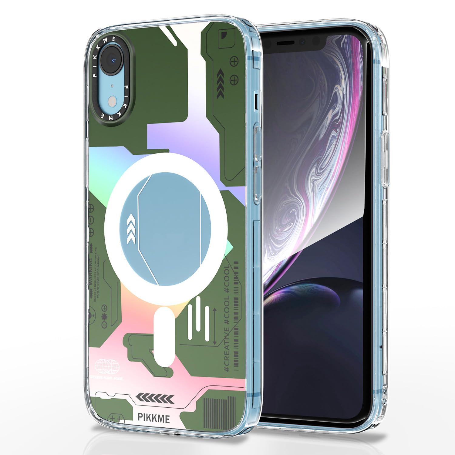 Pikkme iPhone XR Printmagsafe Back Cover (Green)