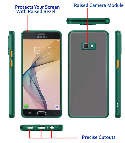 Samsung J7 Prime Hybrid mobile cover in green by Pikkme – photo 3