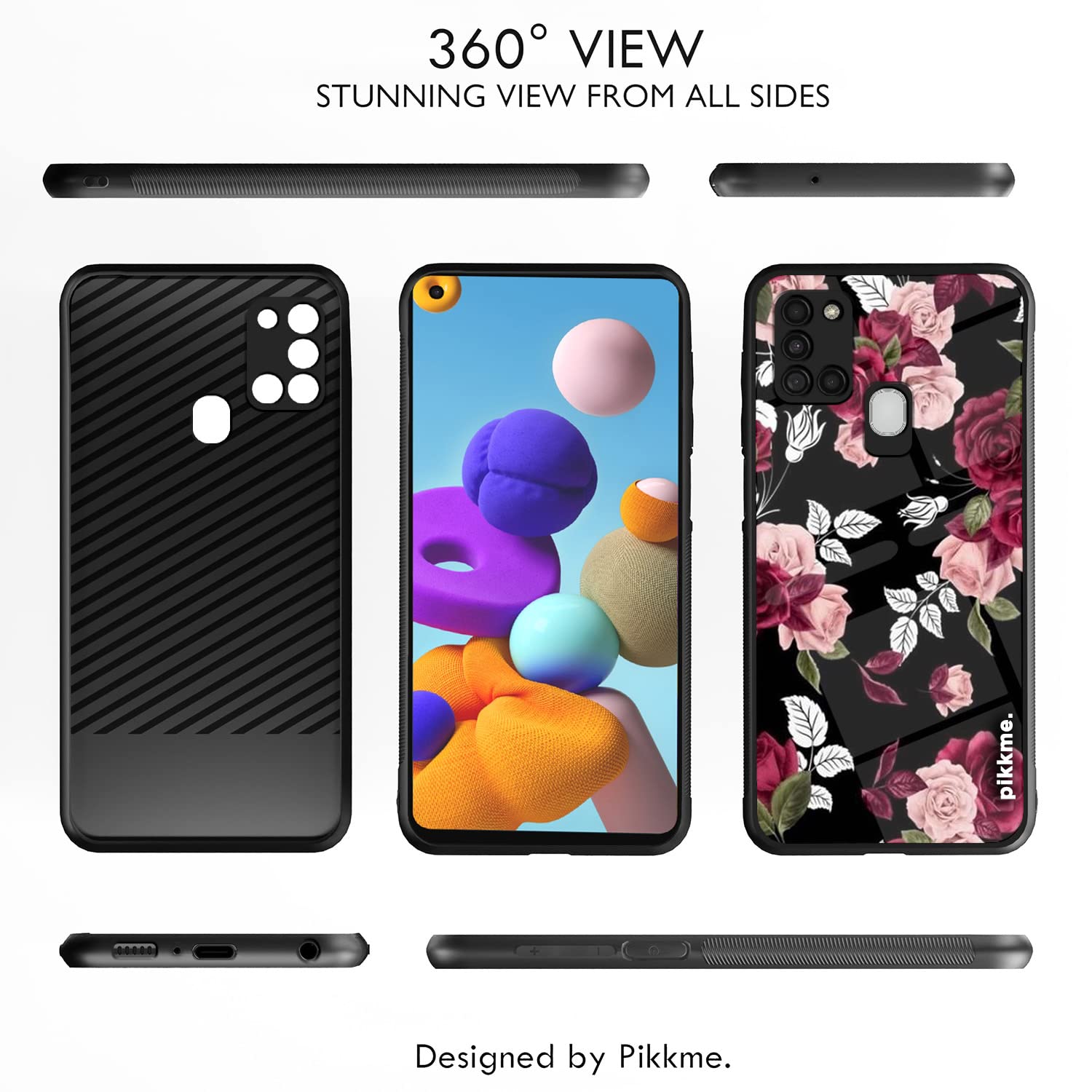 Pikkme Samsung A21s Flower mobile back cover – photo 2