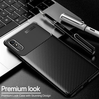 Black Carbon mobile back cover for Redmi 9A/9i/9A Sport – Pikkme – photo 3