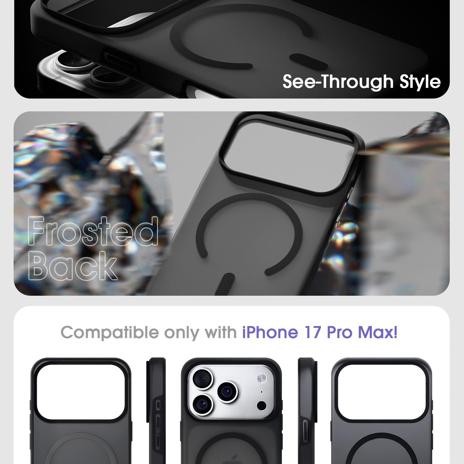 iPhone 17 Pro Max phone cover in black by Pikkme – photo 3