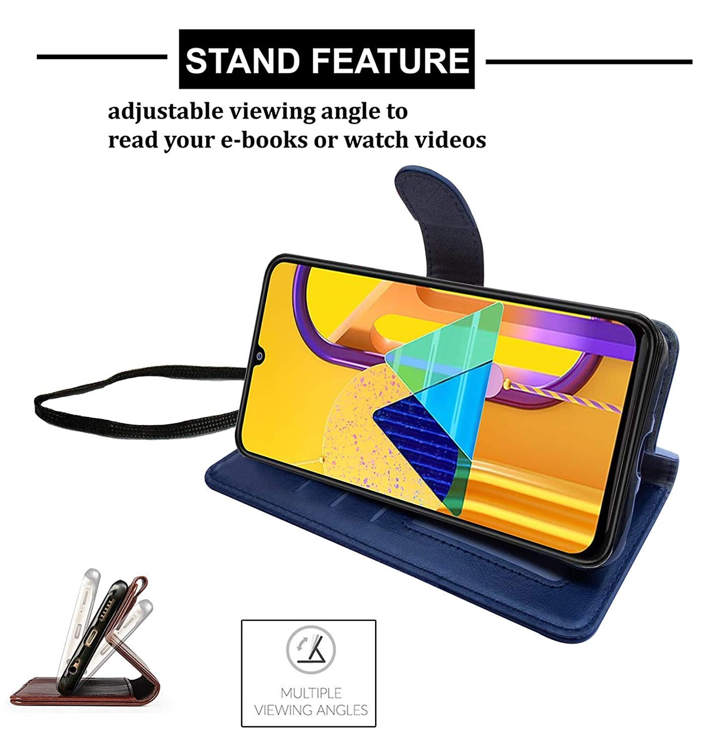 Pikkme Samsung M30s Wallet blue mobile flip cover – photo 3