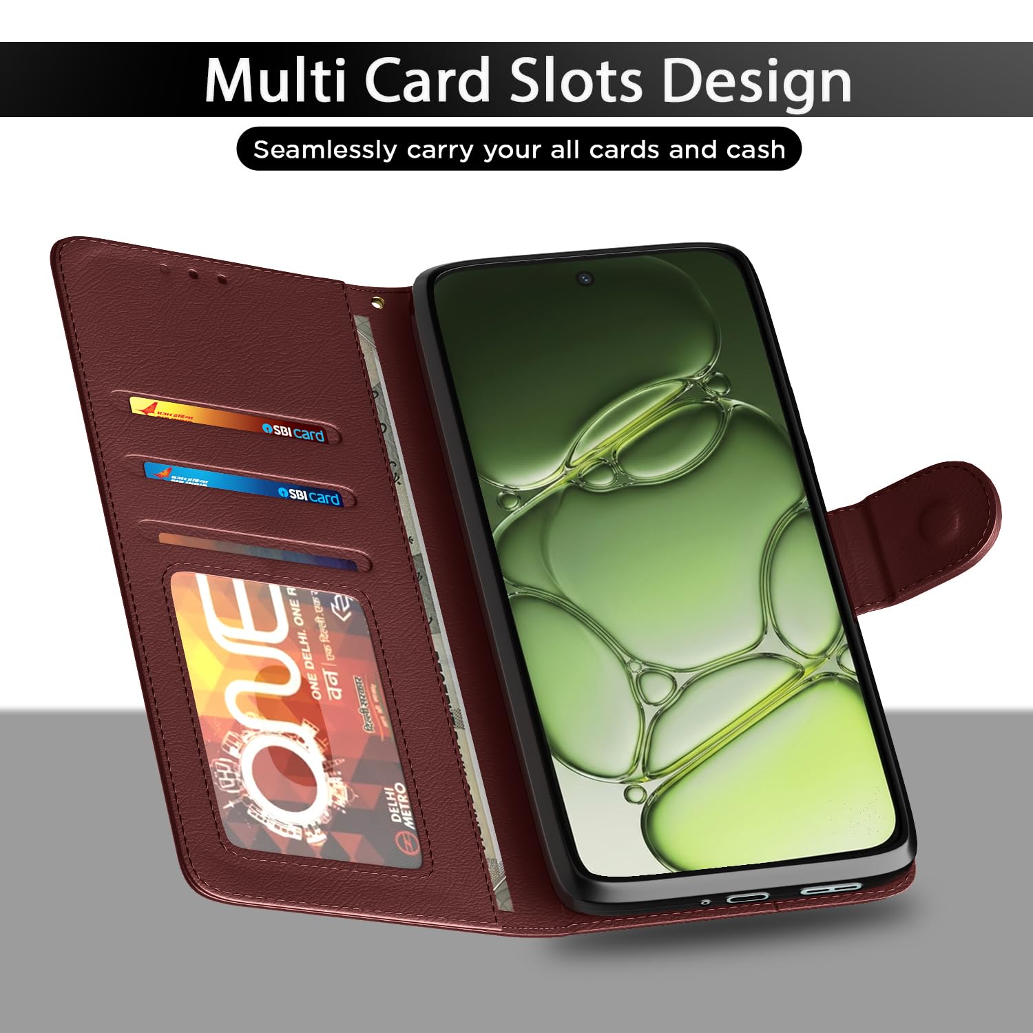 Brown flip case for OnePlus Nord 6 5G – Pikkme – photo 5