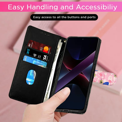 Pikkme pink flower Wallet flip cover for POCO X7 Pro 5G – photo 7