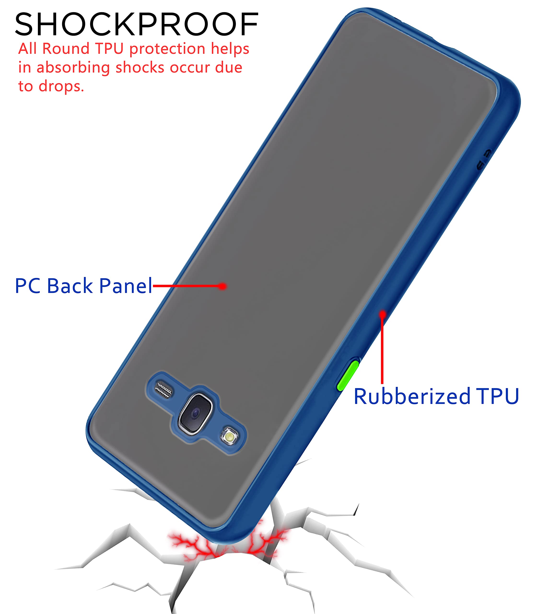 Pikkme blue mobile back cover for Samsung J7 2015/J7 – photo 4