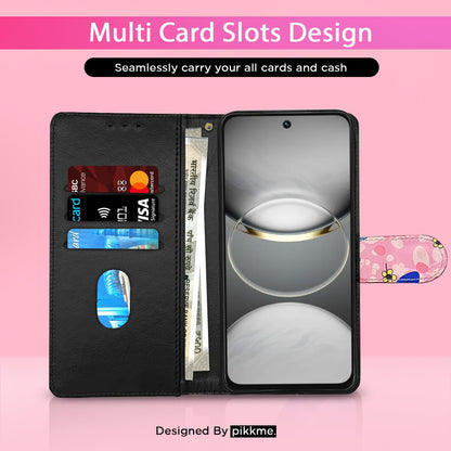Pikkme Tecno Spark 30C 5G Wallet pink flower flip case – photo 2