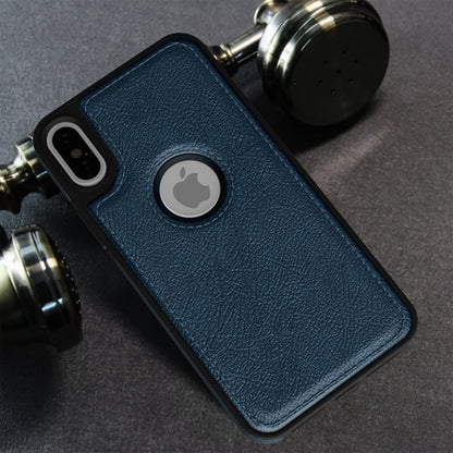 Pikkme iPhone Xs Max Flexible Pu Leather Back Cover | Blue