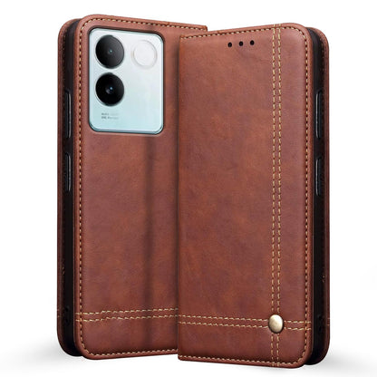 Pikkme iQOO Z7 Pro 5G brown flip case