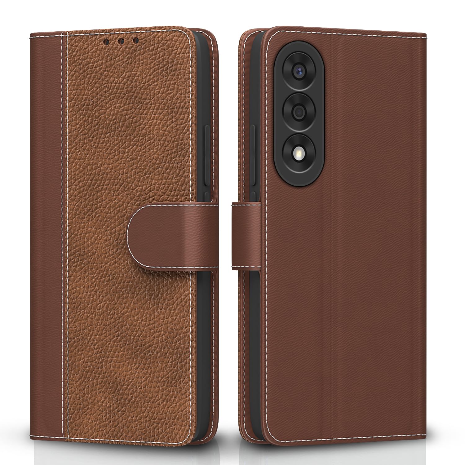 Pikkme tan flip case for OnePlus Nord 5 5G