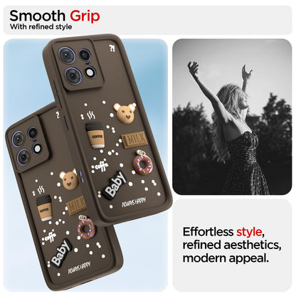 Pikkme brown Silicone mobile cover for Moto Edge 50 Pro 5G – photo 2