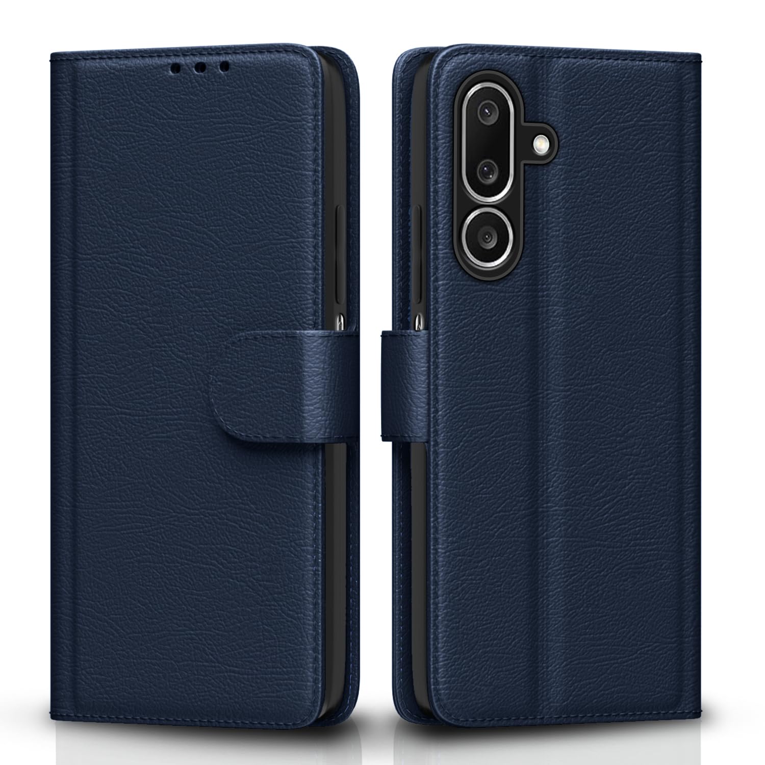 Samsung M36 5G Wallet mobile flip cover in blue by Pikkme