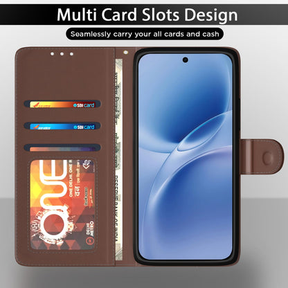 Tan Wallet flip case for Vivo V70 FE 5G – Pikkme – photo 5