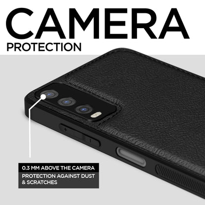 Vivo Y12s/Y20/Y20i/Y20G Leather mobile back cover in black by Pikkme – photo 3