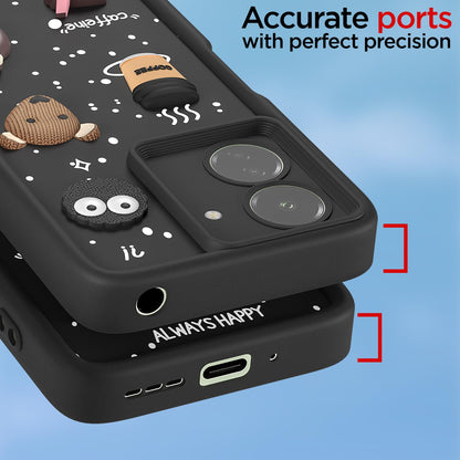 Black Silicone back cover for Redmi 13C 4G/3D – Pikkme – photo 4