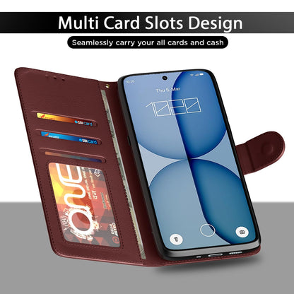 Pikkme brown Wallet flip cover for Nothing Phone 4a 5G – photo 5