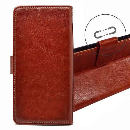 Pikkme Oppo A1K Vintage Flip Cover (Brown)