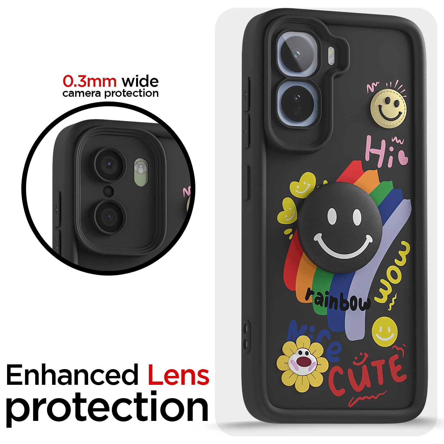 Pikkme Vivo T5 Pro 5G black mobile cover – photo 5