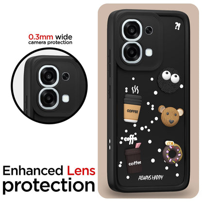 Oppo F31 5G/F33 5G/3D Silicone mobile cover in black by Pikkme – photo 5