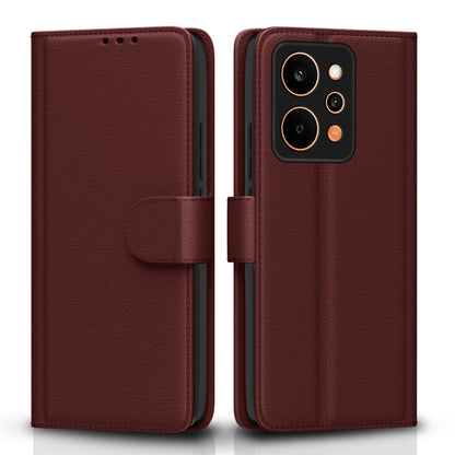 Pikkme Realme P4 Power 5G brown wallet flip cover