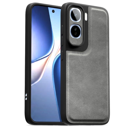 Grey Leather mobile cover for Vivo T5 Pro 5G – Pikkme
