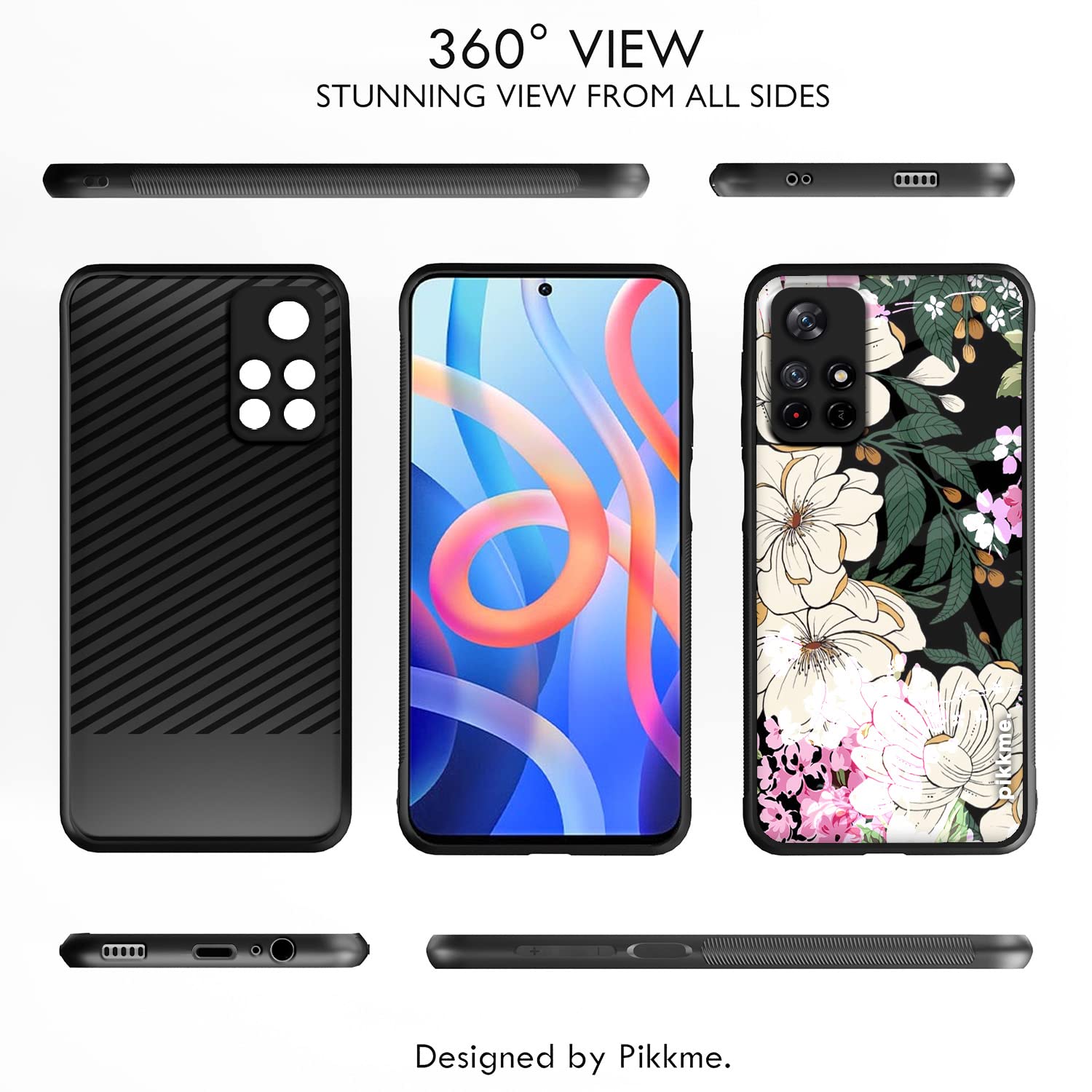Pikkme Flower mobile cover for Redmi Note 11T/Poco M4 Pro 5G – photo 2