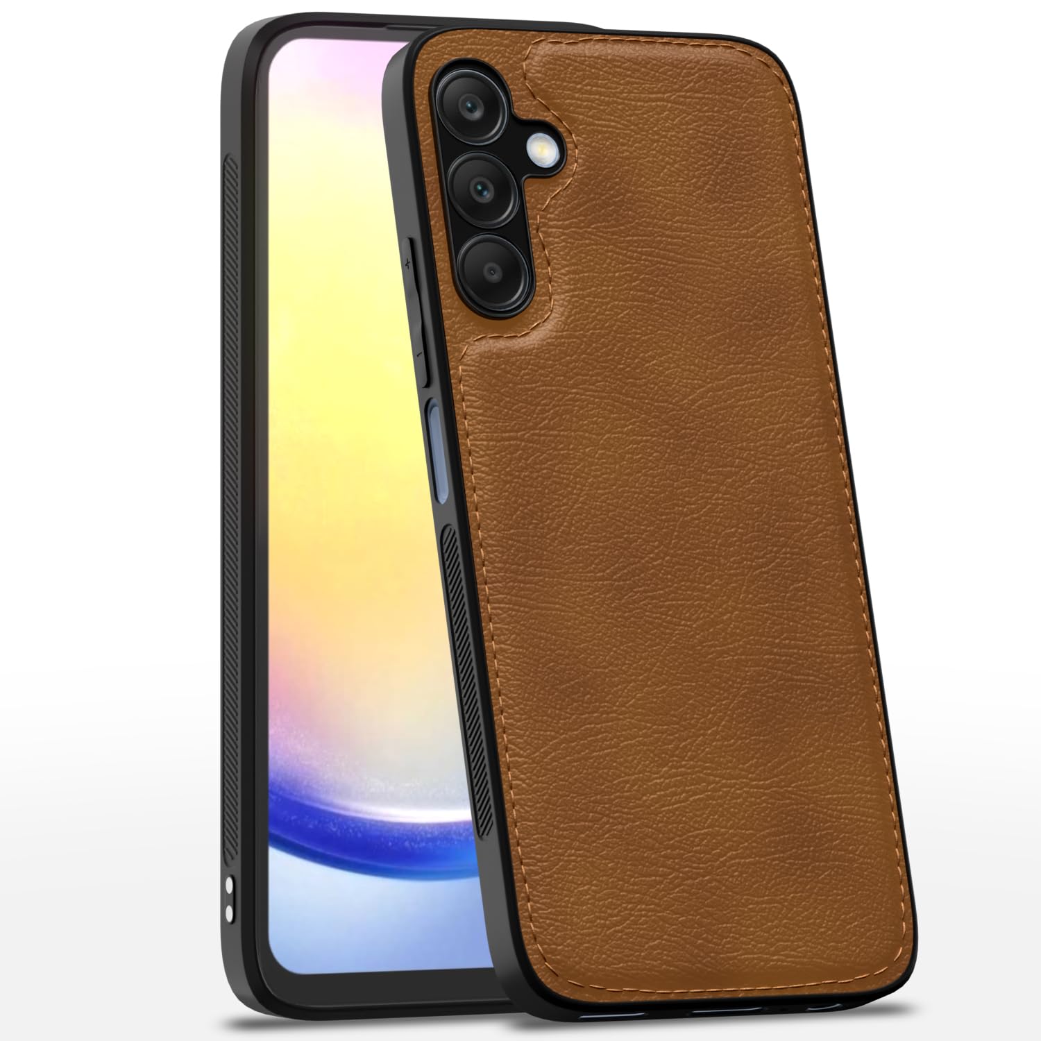 Pikkme Samsung A25 5G Leather brown mobile back cover