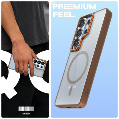 Samsung S26 Ultra 5G MagSafe back cover in brown mag-safe by Pikkme – photo 2