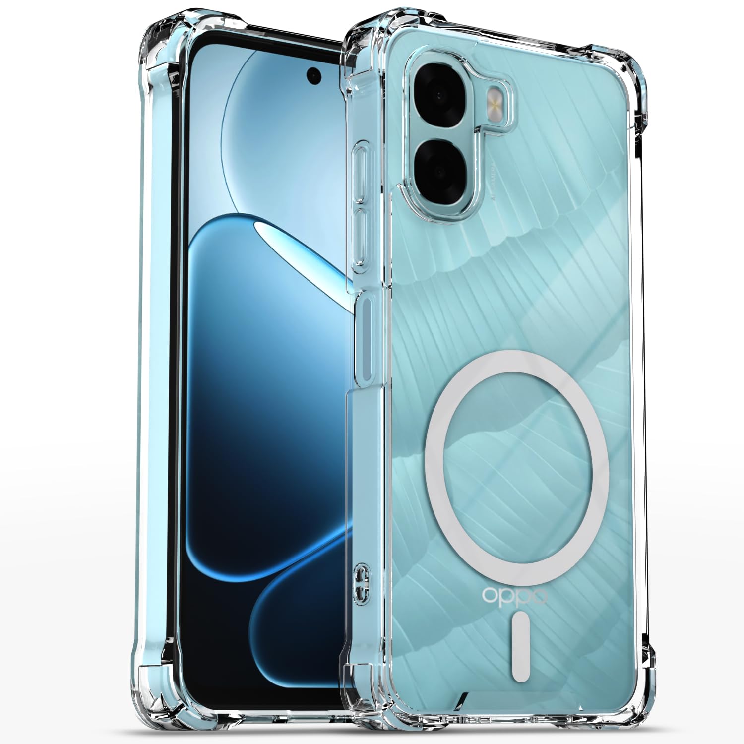 Pikkme Oppo A6X 5G MagSafe transparent mag-safe back cover