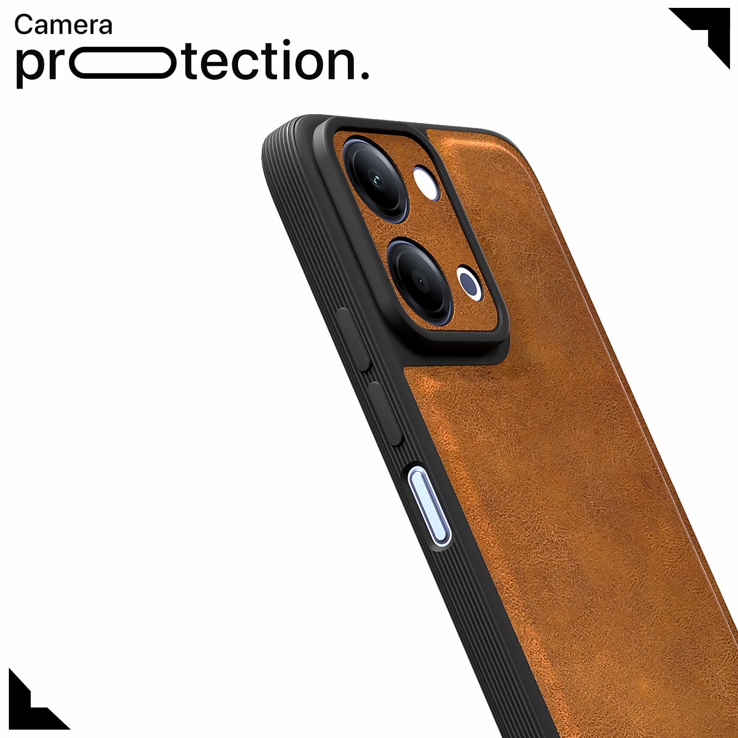 Vivo Y11/T5 Lite 5G Leather mobile cover in brown by Pikkme – photo 5