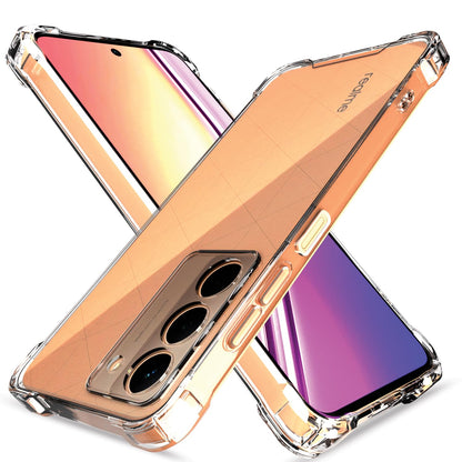Pikkme Realme P3x 5G  PC + TPU Clear Transparent Back Cover  - Transparent