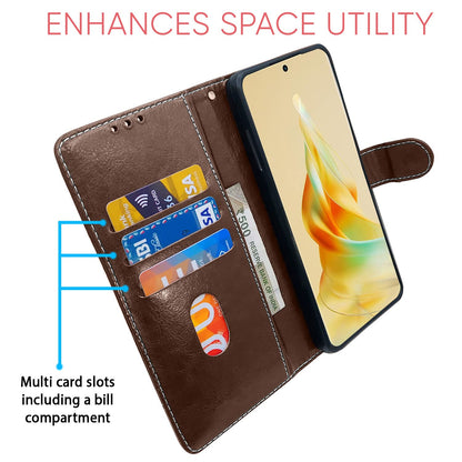 Brown & coffee Magnetic flip case for Oppo Reno 8T 5G – Pikkme – photo 3