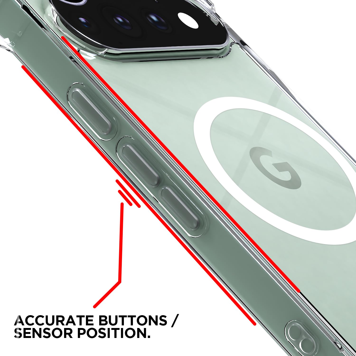 Transparent mag-safe MagSafe mobile back cover for Google Pixel 11 Pro – Pikkme – photo 6