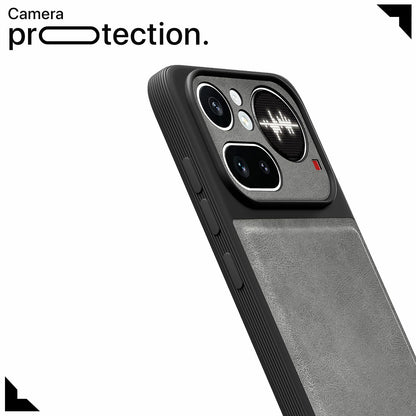Pikkme Nothing Phone 4a Pro 5G Leather grey back cover – photo 5