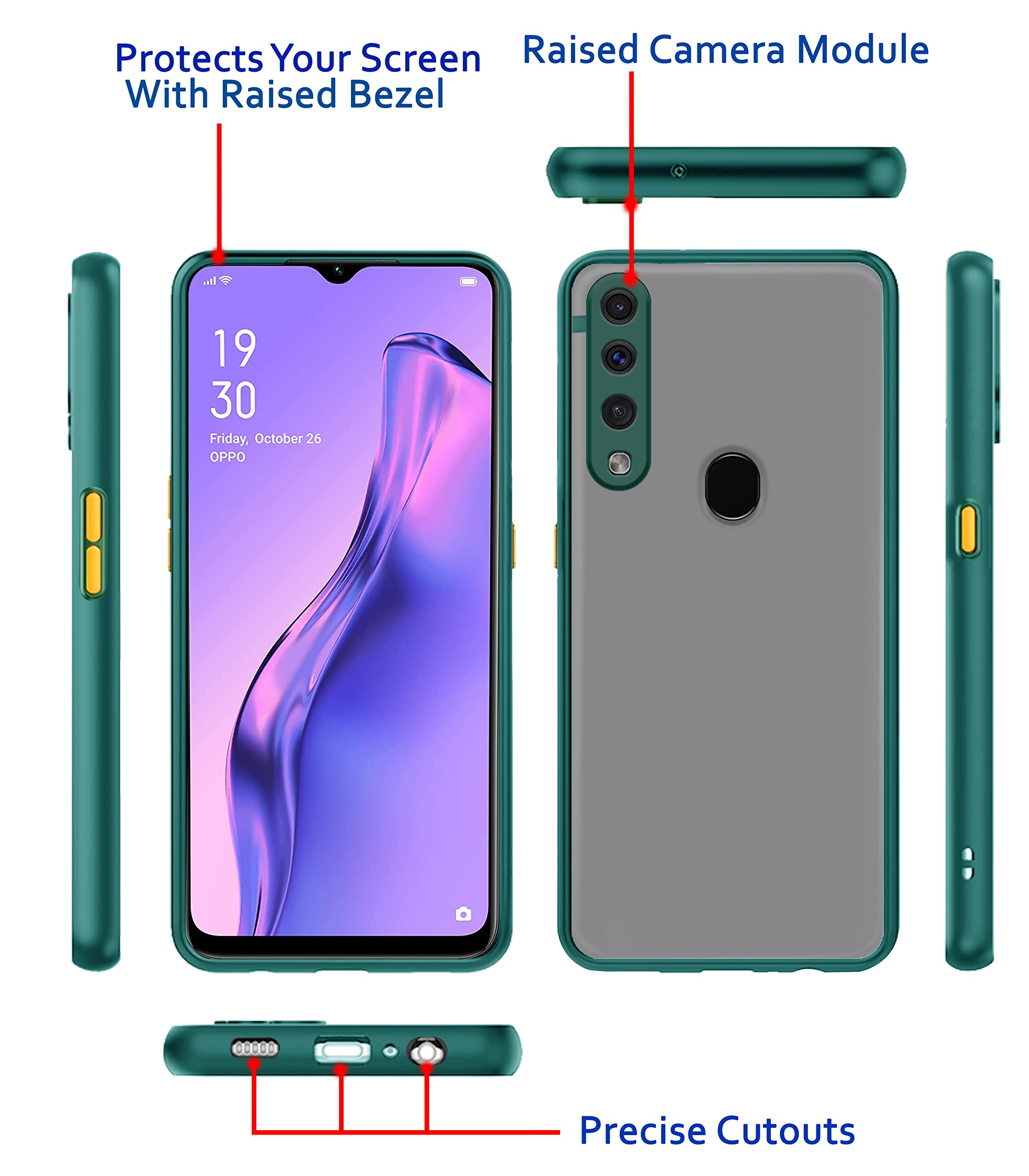 Green mobile cover for Oppo A31 – Pikkme – photo 3