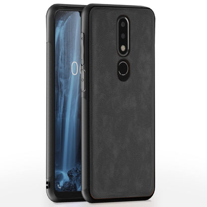 Grey Leather phone cover for Nokia 6.1 Plus – Pikkme