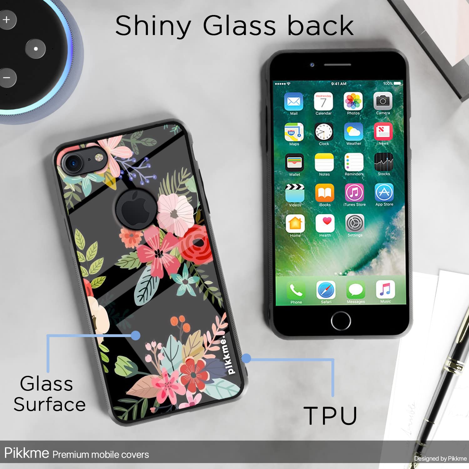 Pikkme iPhone 7/8 Flower back cover – photo 3