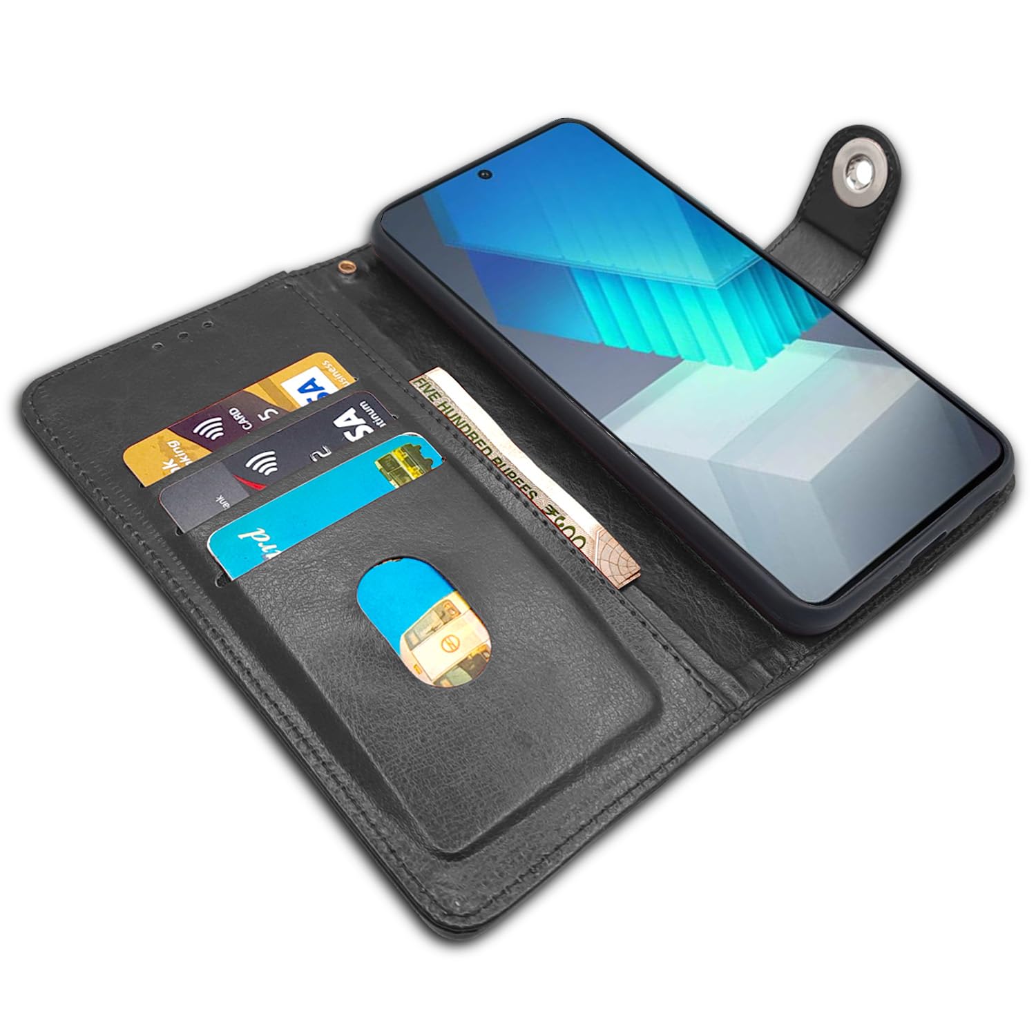 iQOO Neo 7 Pro 5G mobile flip cover in black by Pikkme – photo 3