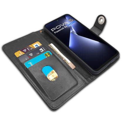 Pikkme black mobile flip cover for Tecno Pova 5/Pova 5 Pro 5G – photo 3