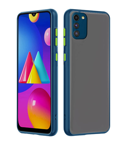 Pikkme blue Hybrid mobile cover for Samsung M02s