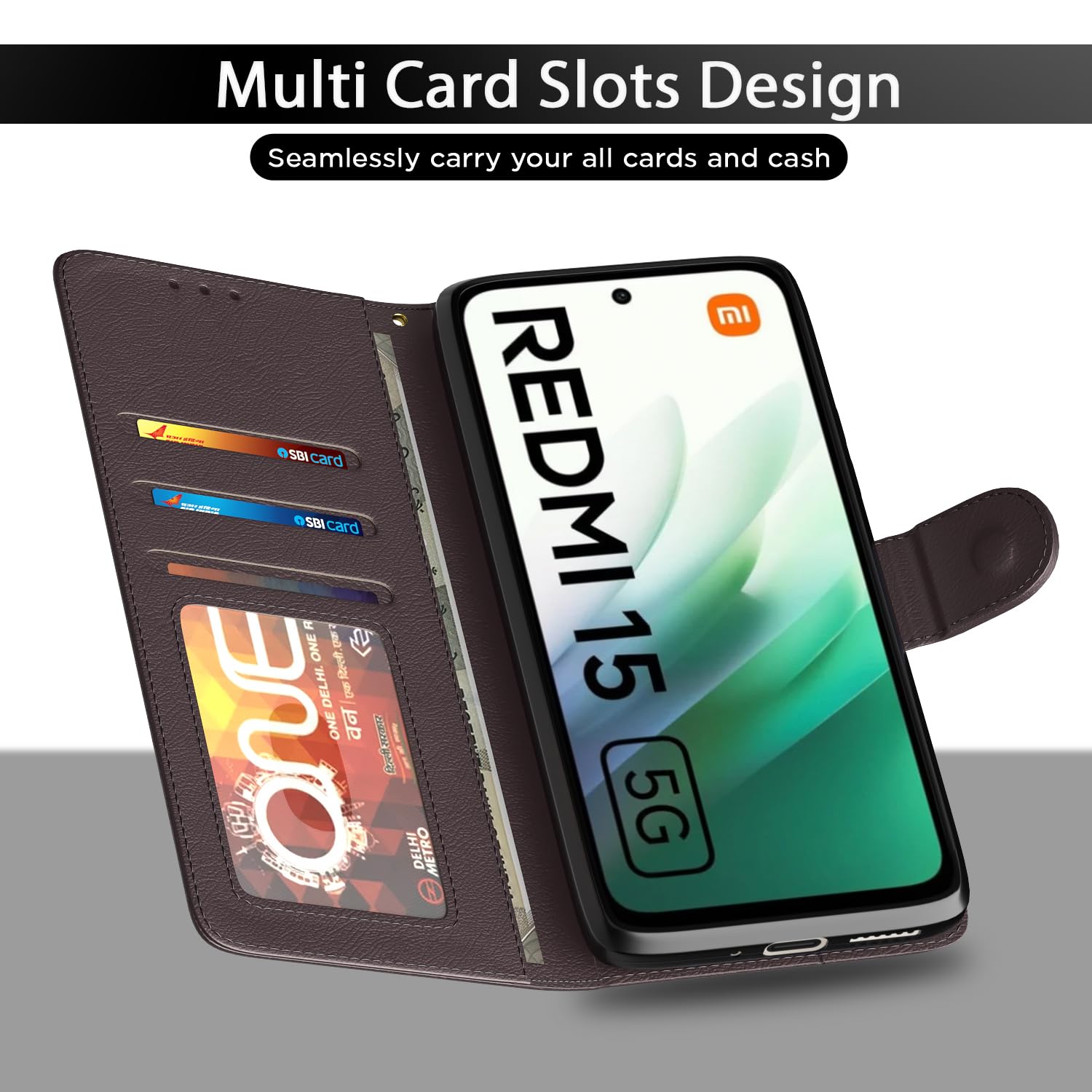 Coffee flip case for Redmi 15 5G – Pikkme – photo 5