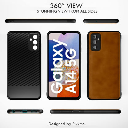 Pikkme brown Leather phone cover for Samsung A14 5G – photo 3