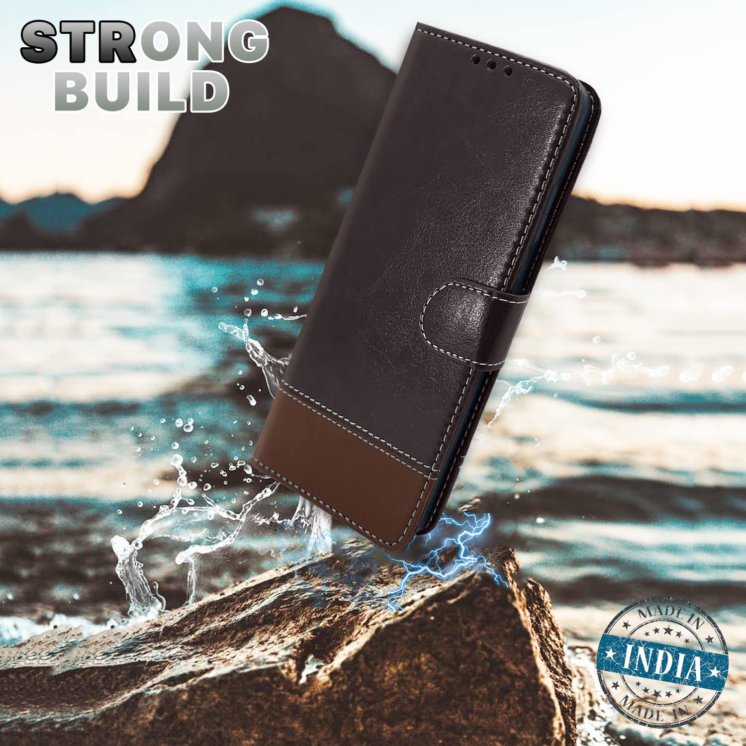 Pikkme coffee & brown flip cover for Samsung M04/F04/A04e – photo 2